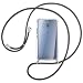 Produktbild mtb more energy® Handykette kompatibel mit HTC U11 (5.5'') - dunkelgrau - Smartphone Hülle zum Umhängen - Anti Shock Full TPU Case