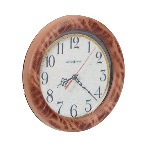RvSky Dollhouse Accessories 1:12 Dollhouse Wall Clock High Simulation Wooden Miniature Wall Clock fo