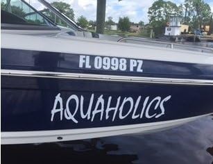 BestPricedDecals Boat (Custom Name) ~ 11" x 36" (Customizable)