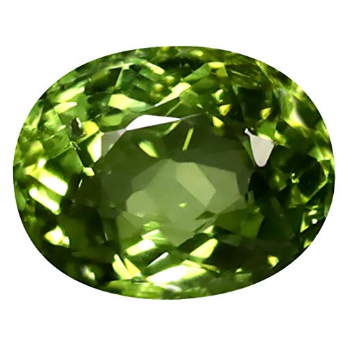 Tourmaline verte 1,50 ct pierre précieuse naturelle ovale 8x6mm en vrac Mozambique