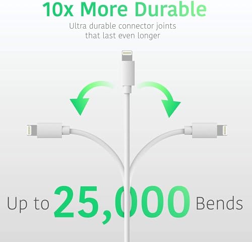 Image of Sounce Phone Type C to Lightning Cable-20W Original [MFi Certified] Fast Charger Cable Power Charging Cord Compatible with iPhone 14 /13 /12 /11 /X /8 /7 /6 /iPad Series (White)