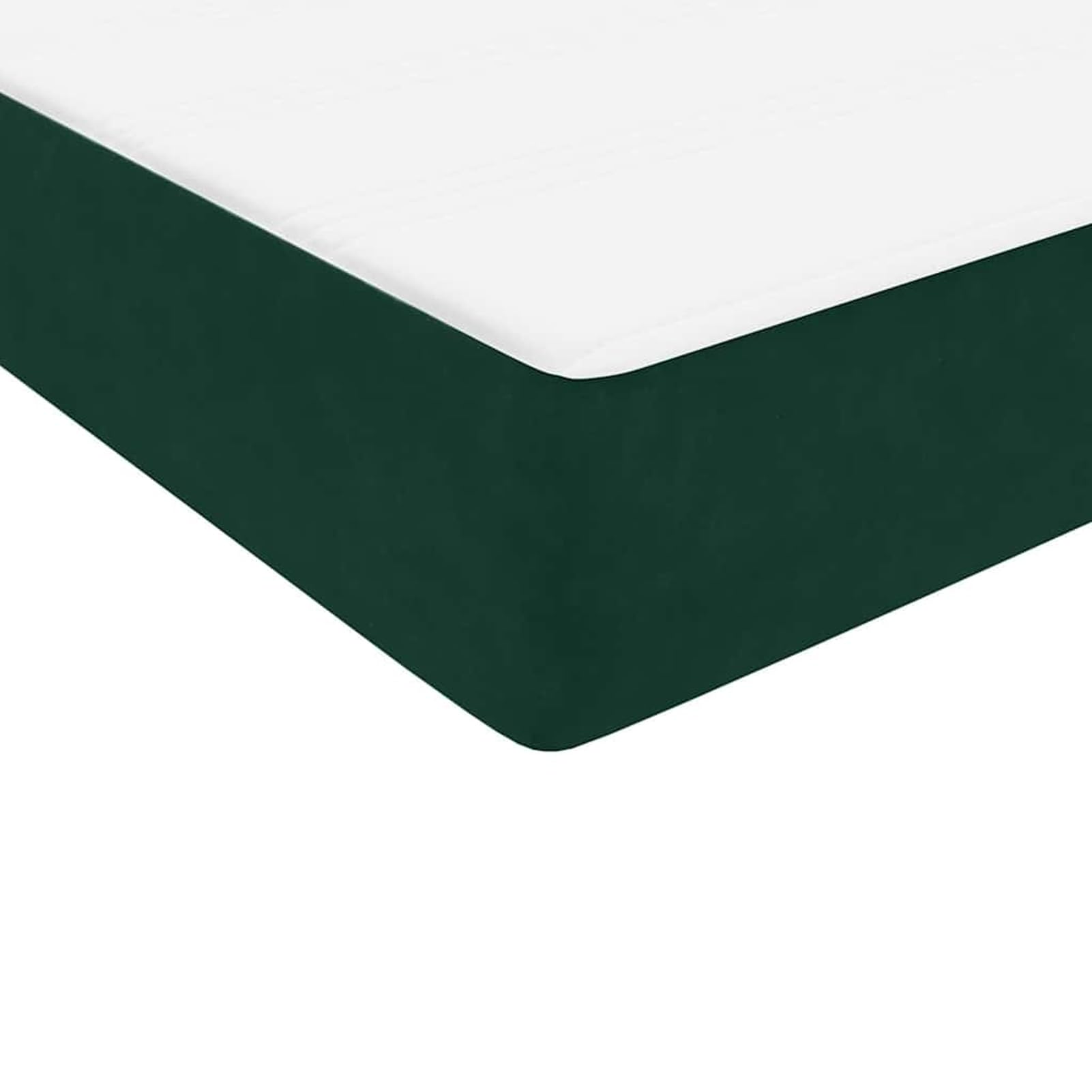 ATOMSTACK MAKER Letto a molle, 180 x 220 cm, colore verde scuro, design in velluto con testiera regolabile in altezza, materasso a molle insacchettate e topper traspirante, con rete a doghe e 2