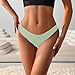 Thongs for Women Sexy T-Back Thongs Soft G String Panties Fashion Seamless Low Rise Underwear Lightweight Bikini, Light Green, Small