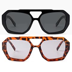 2pcs Black/Leopard Print