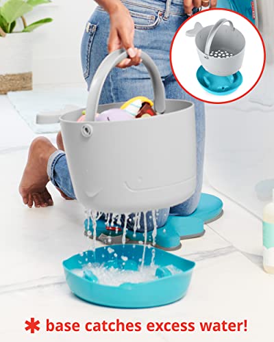 Image of Skip Hop Bath Toy Storage, Moby Stowaway Bucket, Grey