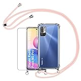 【Practico y Estiloso】: Funda para Xiaomi Redmi Note 10 5G/Poco M3 Pro 5G Cuerda Diseño ultra delgado de color puro, muy Sencillo para un excelente tacto y la impresión visual, e incluso hace que su teléfono más elegante. Al usarlo evitarás que tu smartphone se caiga por si se te resbala de las manos. La longitud de la cuerda es ajustable