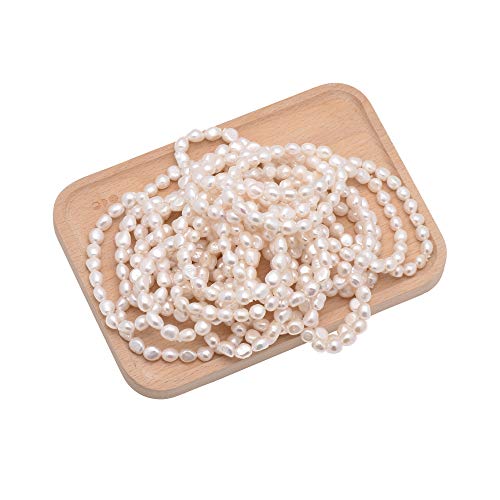 Paialco 8-9Mm Freshwater Cultured Baroque Pearls Stretch Bracelet 7.0 Inches, Natural White Color #TOP2