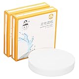 PATIKIL 200Pcs 11cm Qualitative Filter Paper Circles, Medium Speed Round Laboratory Filter Paper Chemical Industrial Oil Testing Funnel Filter Paper