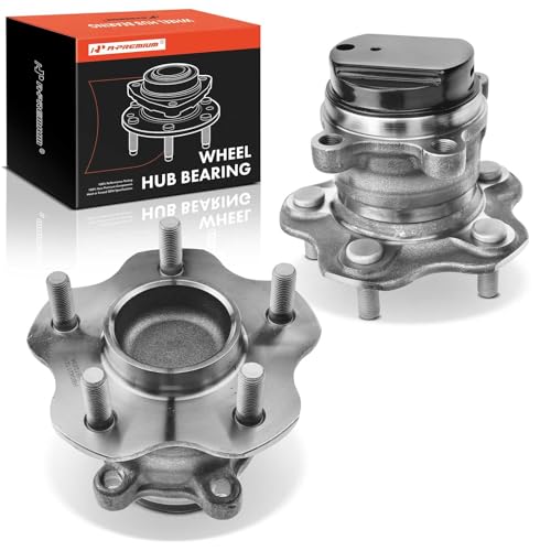 A-Premium 2 x Rear Wheel Bearing and Hub Assembly with 5-Lug Compatible with Nissan Rogue 2014-2020, Rogue Sport 2017-2022, Qashqai 2017-2019, FWD Only