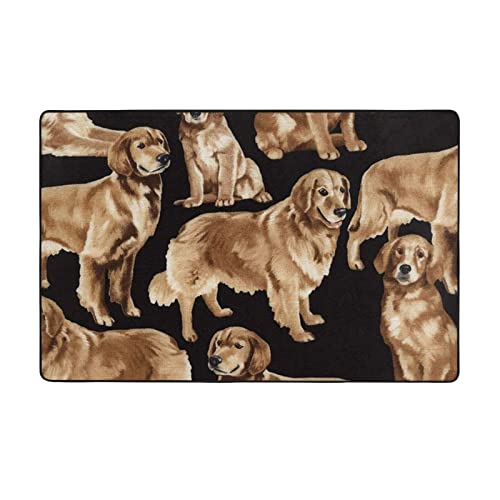 Golden Retrievers tapis flanelle moderne impression haute qualité