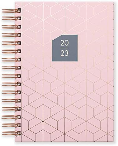 Matilda Myres 2023 Diary - A5 Day a Page - Rose Gold Wiro - Jan to Dec - Pink