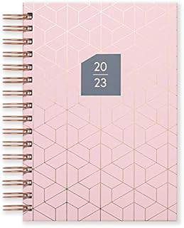 Matilda Myres 2023 Diary - A5 Day a Page - Rose Gold Wiro - Jan to Dec - Pink