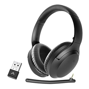 Avantree Aria 90B Bluetooth 5.0 Noise Cancelling Kopfhörer mit Mikrofon & USB Adapter für PC Laptop Mobiltelefone, 35…