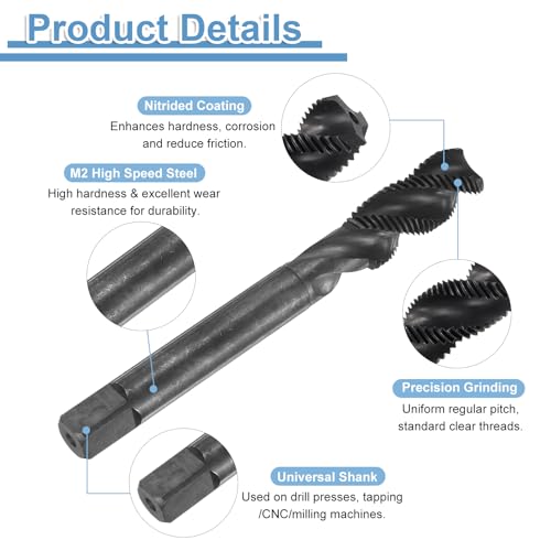 Herramienta de reparación de roscado de tornillo uxcell para taller mecánico 4