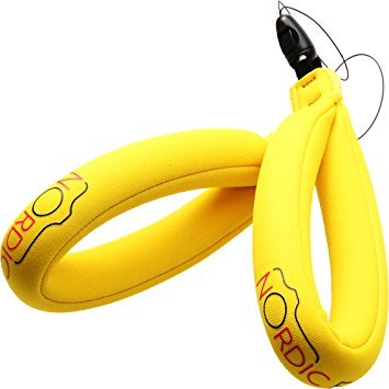 nordic flash Waterproof Camera Float (2-pack) Floating Strap for Your Underwater Devices - GoPro/Panasonic Lumix & More - Floats Your Phone & Case, Keys and Saves Your Device from Sinking