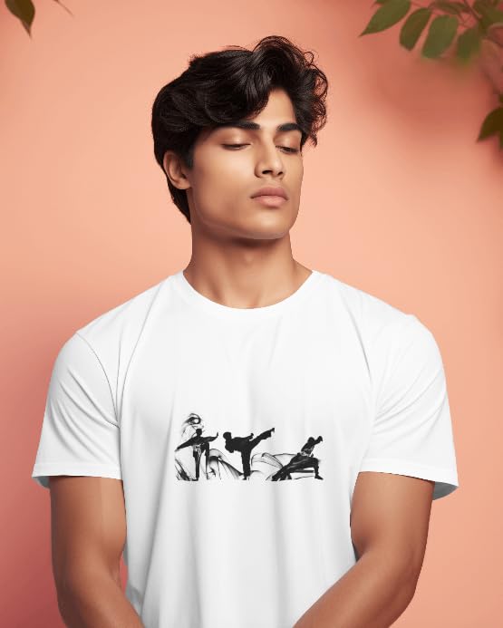 VASAL Comfort-First Taekwondo Top: Unisex Breathable Tee with Sweat-Wicking Dots for Long Sessions (IN, Alpha, M) 4