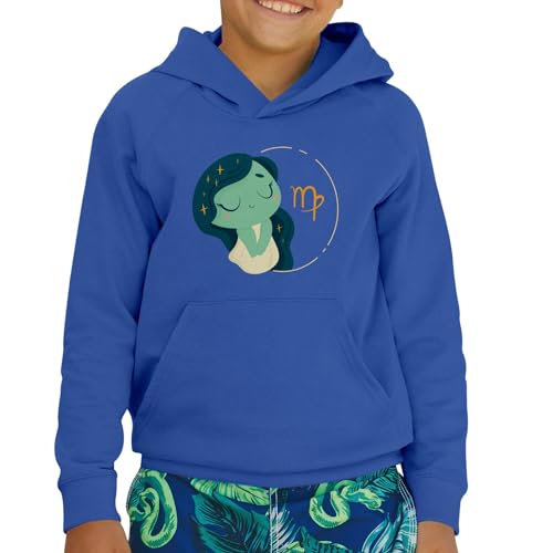 Sweat à capuche enfant vièrge illustration zodiaque de qualité premium