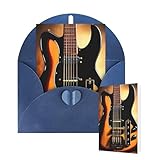 Biglietto vuoto 10 x 15 cm, biglietto di auguri di buon compleanno con buste, chitarra strumentale, biglietti di auguri per tutte le occasioni, biglietti per matrimoni, inviti aziendali