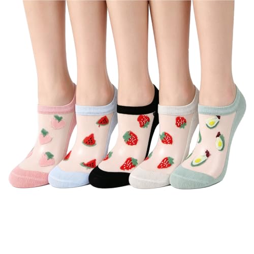 Image of Benefeet Sox Sheer No Show Socks Women Girls Cute Thin Mesh Low Cut Liner Socks for Loafers Boat Shoes