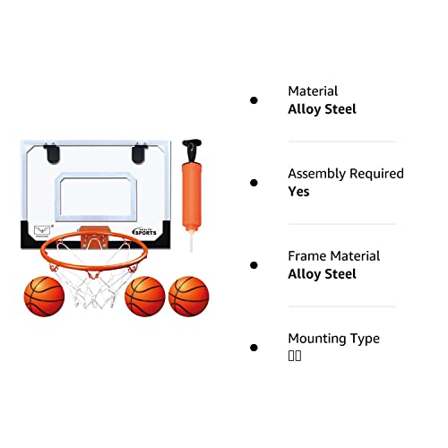 Indoor Mini Basketball Hoop For Kids Toddler Basketball All Accessories With 3 Balls Basketball Toys With Balls Gifts For Boys #TOP7