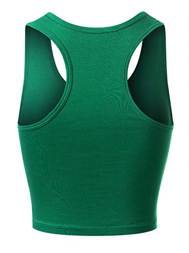 MixMatchy Women's Casual Basic Sports Crop Tank Tops Racerback Running Yoga Tanks Cotton Sleeveless Gym Shirts3
