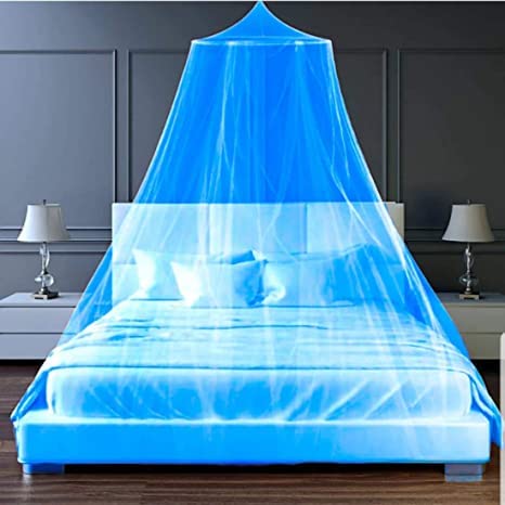 Mahdiya Foldable Mosquito Round Pattern, Polyester Net, Double Bed and King Size Bed - Avoid Annoying Insect - Mosquito Net Blue Color (B0BJL81Z95) Amazon Price History, Amazon Price Tracker