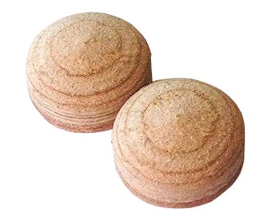 KBA Billiard and Snooker Leather Cue Tip 10 mm - 2 Pcs 2