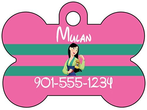 Mulan Dog Tag Pet Id Tag Personalized w/ Name & Number