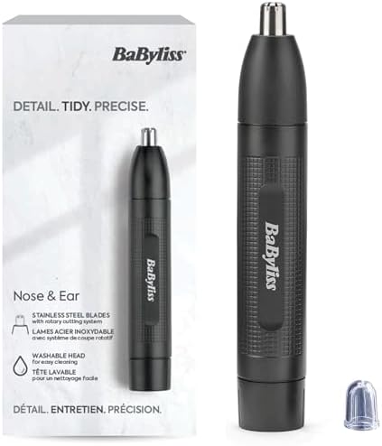 BaByliss Näs- och Örontrimmer - Precisions 2-Bladssystem, Batteri...
