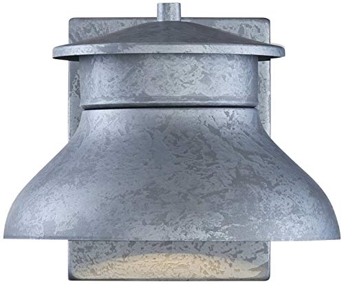 John Timberland Danbury Modern Industrial Outdoor Wall Light Fixture Led Galvanized Steel 5" Dark Sky Design For Exterior House Porch Patio Outside Deck Garage Yard Front Door Garden Home Barn #TOP2