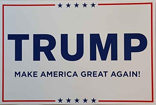 Patriotics Donald Trump for President Campaign Poster Rally Sign White