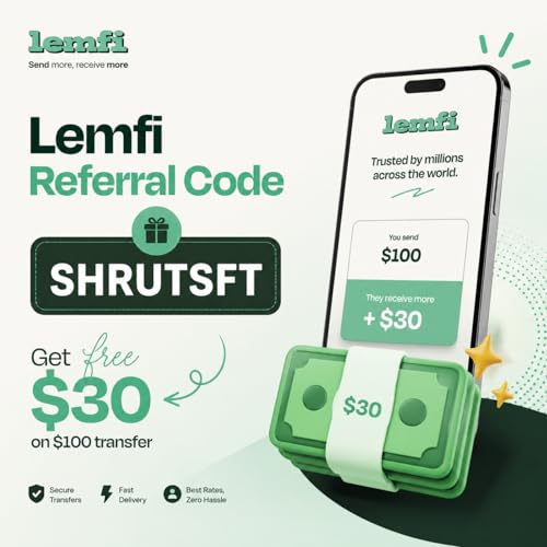 🚀 LemFi Referral Code SHRUTSFT &rarr; Get FREE $30 Bonus + Exclusive Discount on Your First $100 Transfer (2026) cover art
