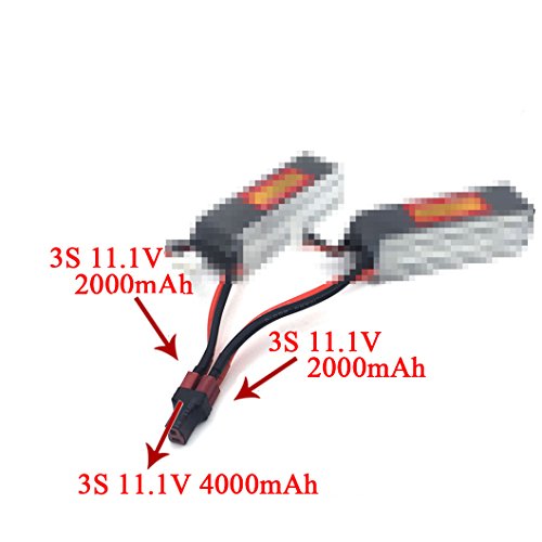 Jftech Rc No Wire Deans Parallel Connector 1 Female To 2 Male Deans T Plug Parallel Connector Adapter For Rc Quadcopter Multirotor (Pack Of 3) #TOP3