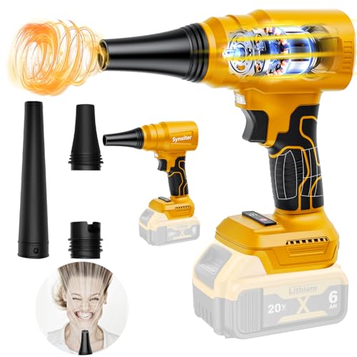 Leaf Blower Cordless for Dewalt 20V Battery 140000 RPM Brushless Lightweight Handheld Design,Blower for Patio Cleaning,car Blowing Water,Blowing Leaves and Dust -Tool only