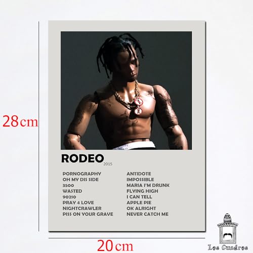 Quadro Placa Decorativa Travis Scott Rodeo em MDF
