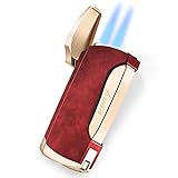 Das Wind Feuerzeug mit Zigarrenbohrer ist perfekt für Cigarren/Zigarreten. Es kann für Outdoor benutzt. Bei erster Benutzung füllen Sie bitte das Jetfeuerzeug mit Butane Gas von guter Qualität auf