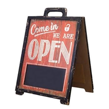 Amazon | 店舗用 看板 折り畳み看板 OPEN&CLOSE フォルダブル