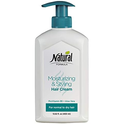Moisturizing And Styling Hair Cream For Women And Men by Natural Formula - Hair Cream Moisturizer Enriched With Pro Vitamin B5 - Aloe Vera Hair Cream For Normal To Dry Hair - 13.5 fl. oz. Cover
