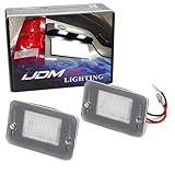 iJDMTOY OEM-Fit 3W Full LED License Plate Light Kit Compatible With 1998-2004 Ranger Rover Discovery 2 LR2, Powered by 18-piece Xenon White SMD LED Diodes