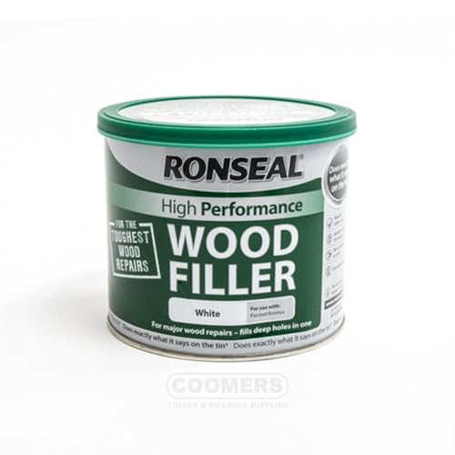 Ronseal High Performance Wood Filler - White 550g