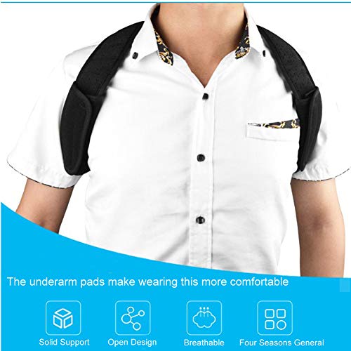Posture Corrector For Men And Women - Adjustable Back Brace - Back Posture Corrector For Clavicle Support And Providing Pain Relief #TOP3