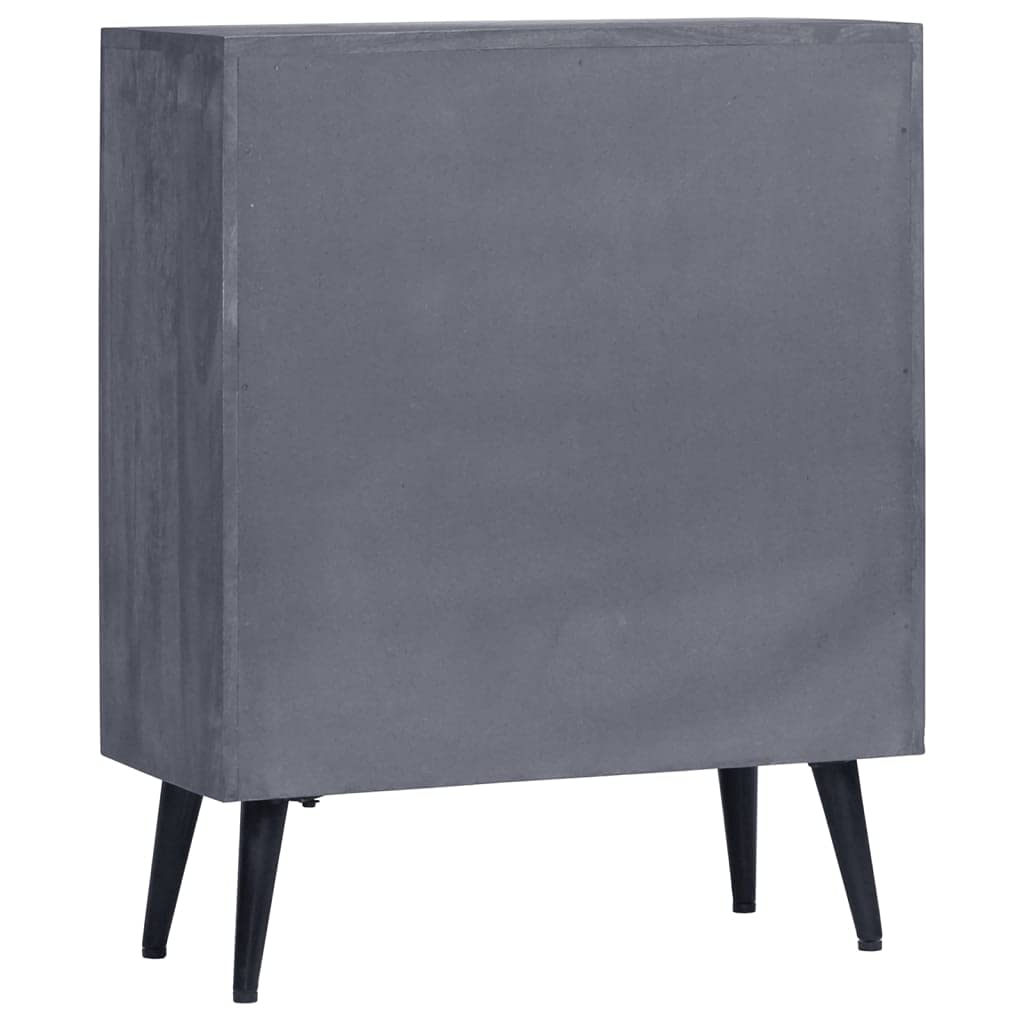 Kredens z litego drewna mango, 60 x 30 x 76 cm, komoda na korytarz, szafka komodowa, szafka na pranie do sypialni