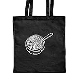 Azeeda 'Bol de Cereales' Bolso Tote Negro Clásico (ZB00005029)