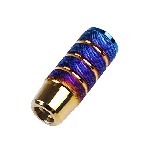 Pommeau De Levier De Vitesse De Voiture, Pommeau De Levier De Vitesse Universel Anti-dérapant en Alliage D'aluminium Bleu grillé Taille Unique