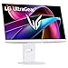 LG 32G810SA-W 32-inch Ultragear 4K UHD (3840 x 2160) IPS Gaming Monitor, 144Hz, 1ms, NVIDIA G-Sync Compatible, AMD FreeSync Premium, VESA DisplayHDR 400, HDMI, DisplayPort, USB Type-C, White