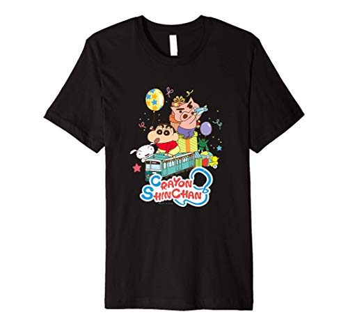 Crayon Shin-chan Shin-chan and train party time Premium T-Shirt