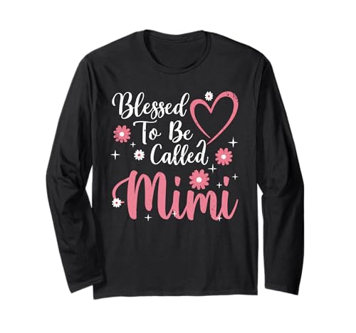 Blessed To Be Called Mimi Flower Heart Cute Mother's Day ����T�V���c