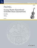  6 leichte Duos: Sonatinen. op. 48. 2 Violinen. (Edition Schott)