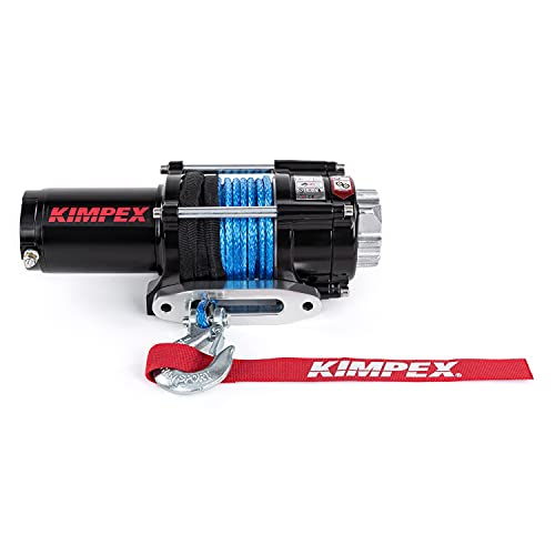 Winche eléctrico Kimpex 2500 lbs con cuerda sintética miniatura 2
