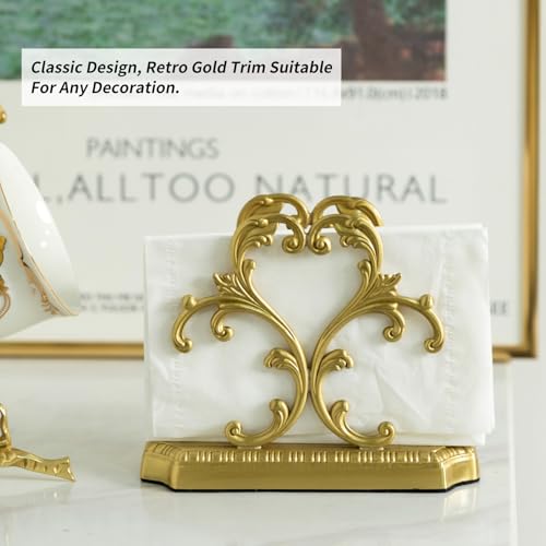 Yacsnbf 1 Luxurious Brass Napkin Holder For Table,Gold Napkin Holder,Kitchen Napkin Holders For Paper Napkins thumb #6
